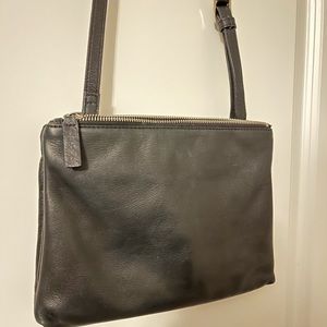 Margot New York - Black Leather Shoulder Bag. Buttery soft!
